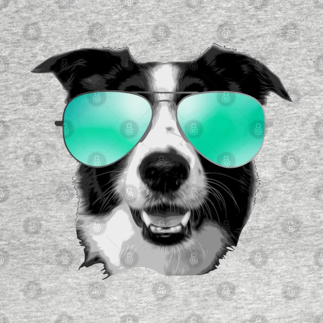 Cool Dog With Sunglasses by Nerd_art